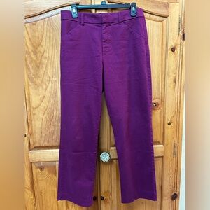 Size 6 Gap burgundy slim ankle khaki